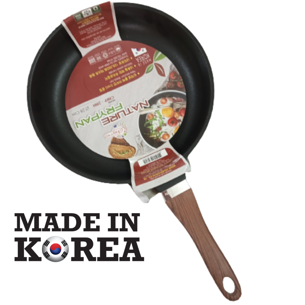 Chảo cạn phủ gang chống dính bếp từ 28cm Made in Korea Chefria  CNFP-28IH siêu bền