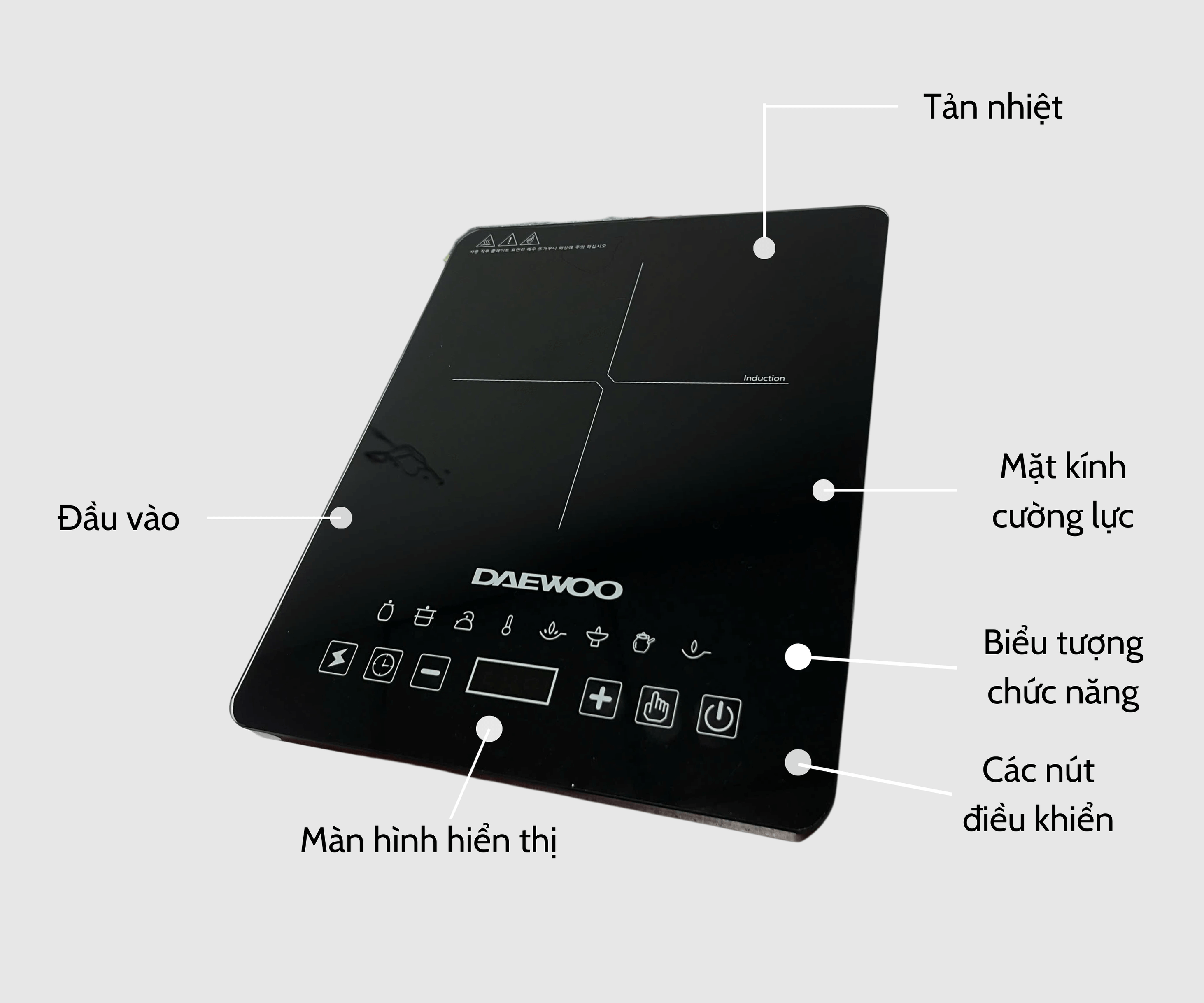 Bếp Từ Đơn Daewoo DWI-1505B