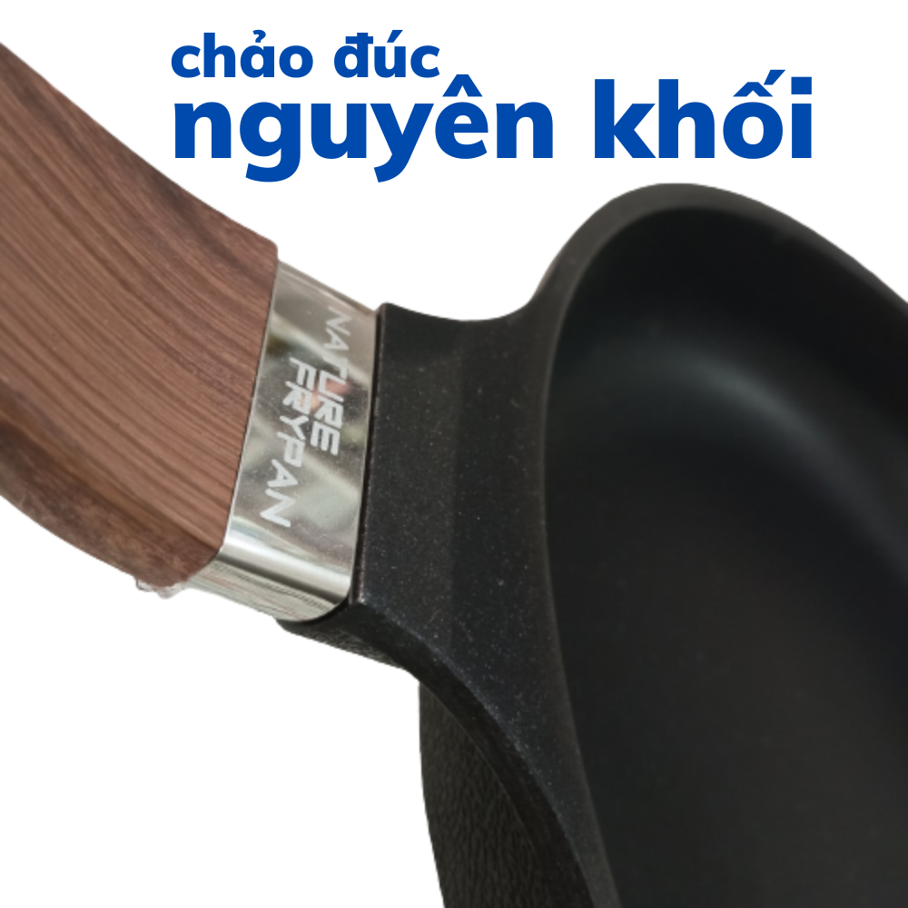 Chảo cạn phủ gang chống dính bếp từ 28cm Made in Korea Chefria  CNFP-28IH siêu bền