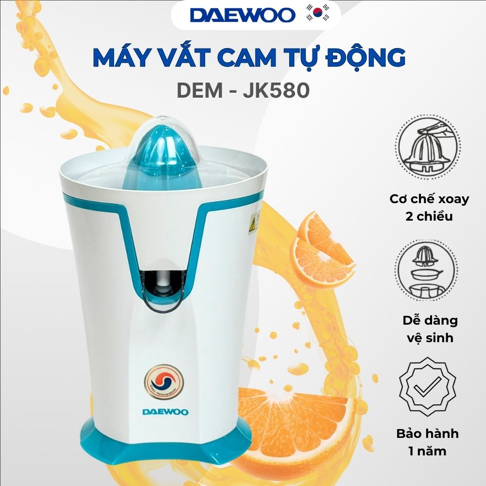 [Urbox] Máy vắt cam DAEWOO dung tích 200ml, công suất 40W, tiết kiệm điện năng DEM-JK580