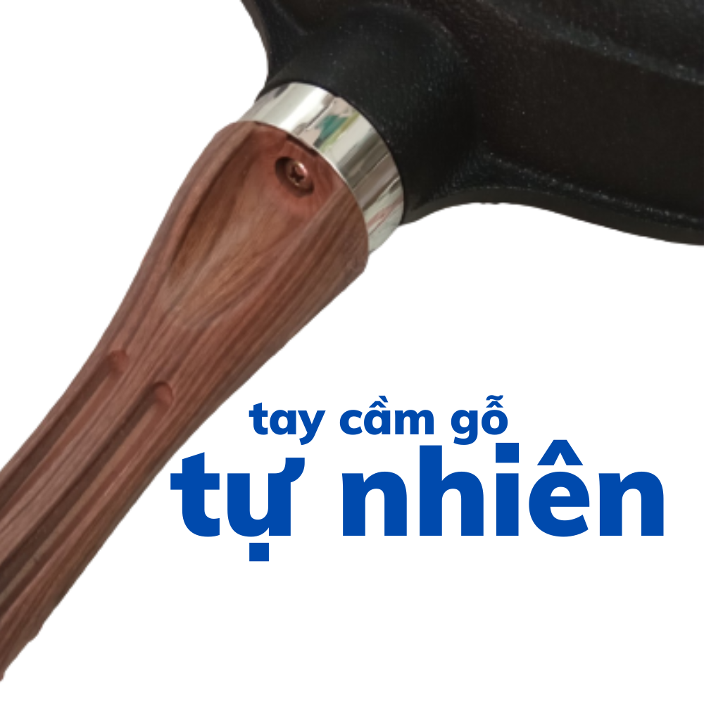 Chảo cạn phủ gang chống dính bếp từ 28cm Made in Korea Chefria  CNFP-28IH siêu bền