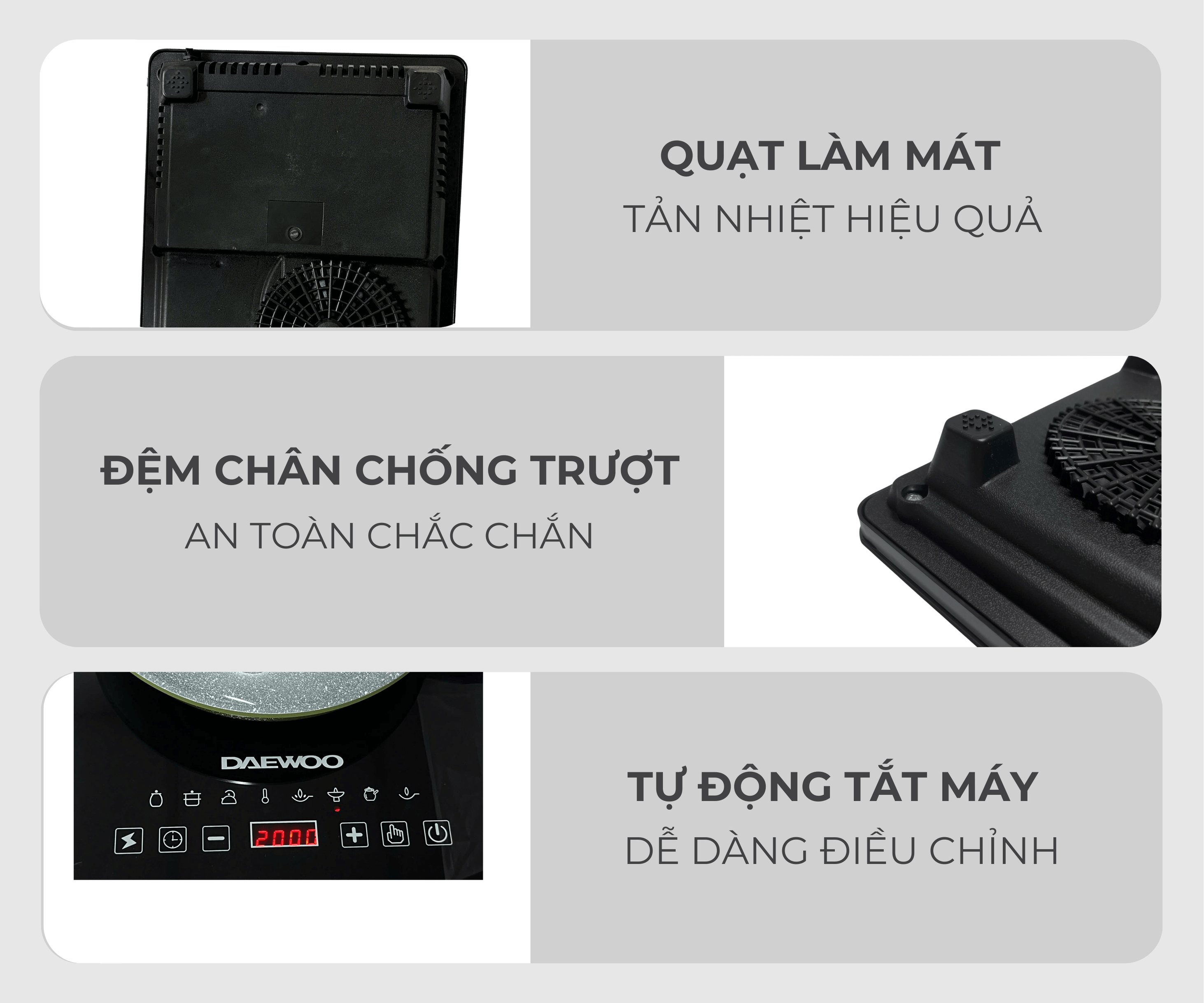 [ƯU ĐÃI GIÁ SỐC] Bếp Từ Đơn Daewoo DWI-1505B | FREESHIP