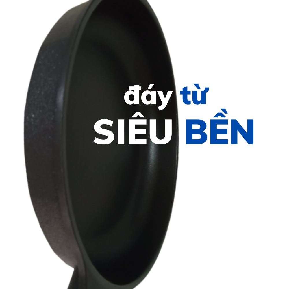 Chảo cạn phủ gang chống dính bếp từ 28cm Made in Korea Chefria  CNFP-28IH siêu bền