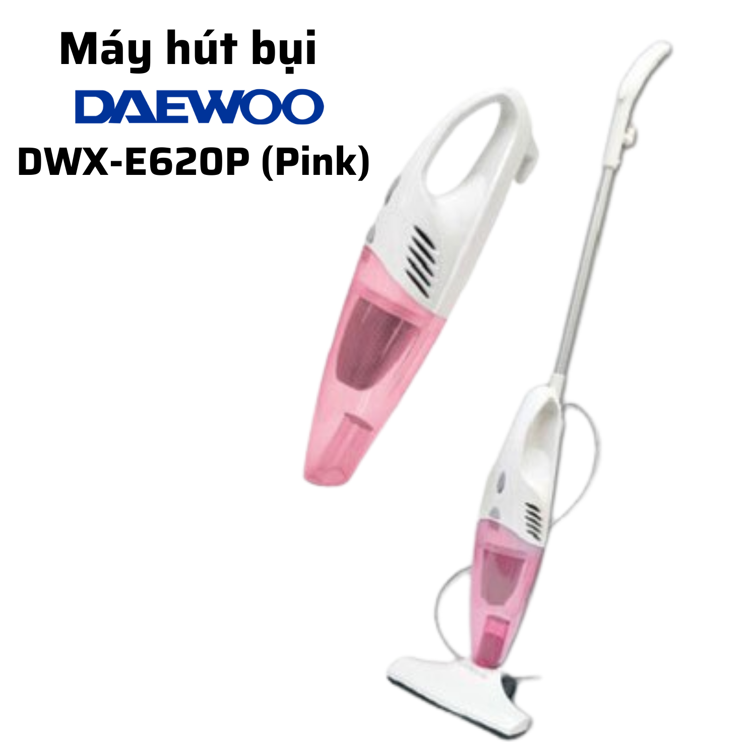 [Urbox] Máy hút bụi 2 trong 1 Daewoo công suất 600W mạnh mẽ, chuyển đổi linh hoạt 2 chế độ, bảo hành 1 năm