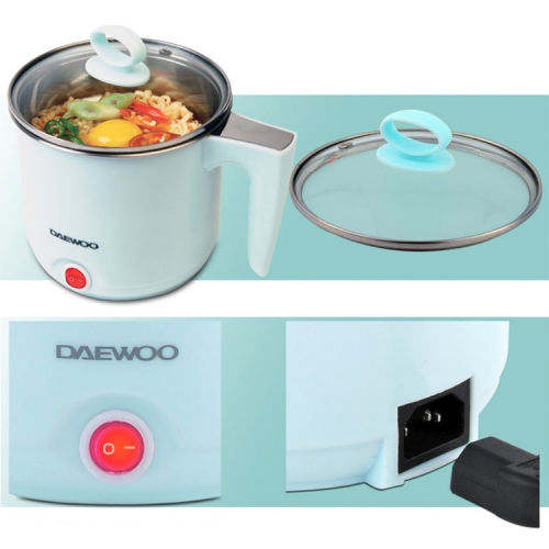Ca nấu mì, lẩu đa năng 700ml Daewoo DEN-M550 nấu cực nhanh, bảo hành 1 năm