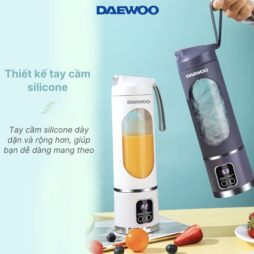 Máy xay cầm tay DAEWOO DWBL-4515 (450ml) Ly xay trái cây thông minh, nhỏ gọn, tiện lợi