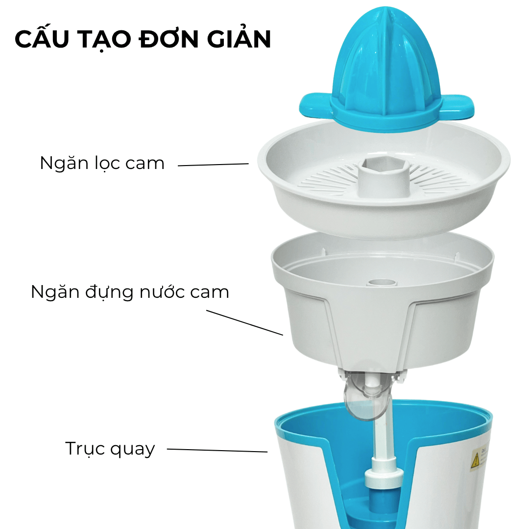 [COMBO 2] Bình Đun Đa Năng 2L RXHX-PM801A + Máy Vắt Cam Xoay  200ML DEM-JK580 | FREESHIP