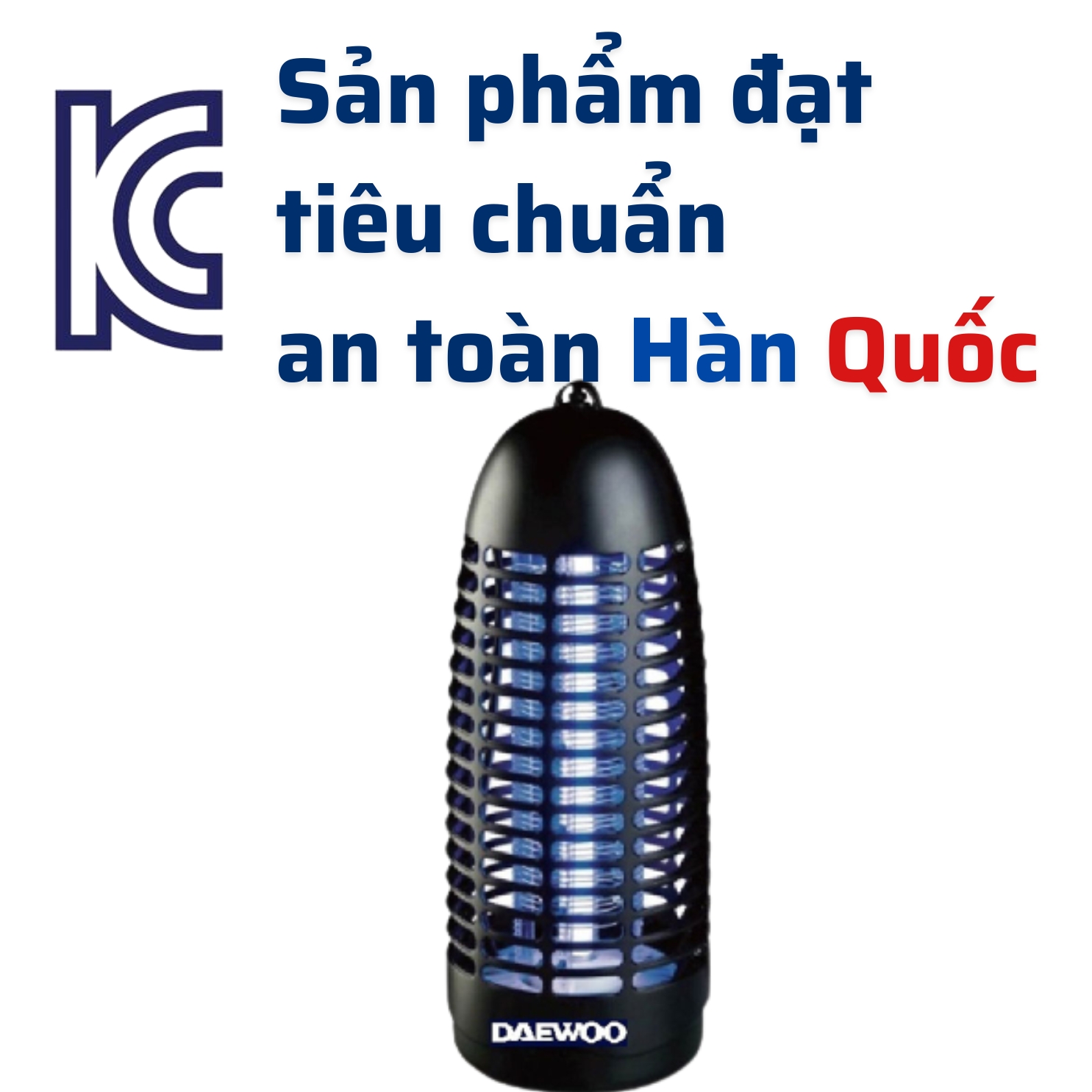 Đèn bắt muỗi Daewoo DWIK-780 an toàn, công suất 6W, tiết kiệm điện năng, bảo hành 1 năm