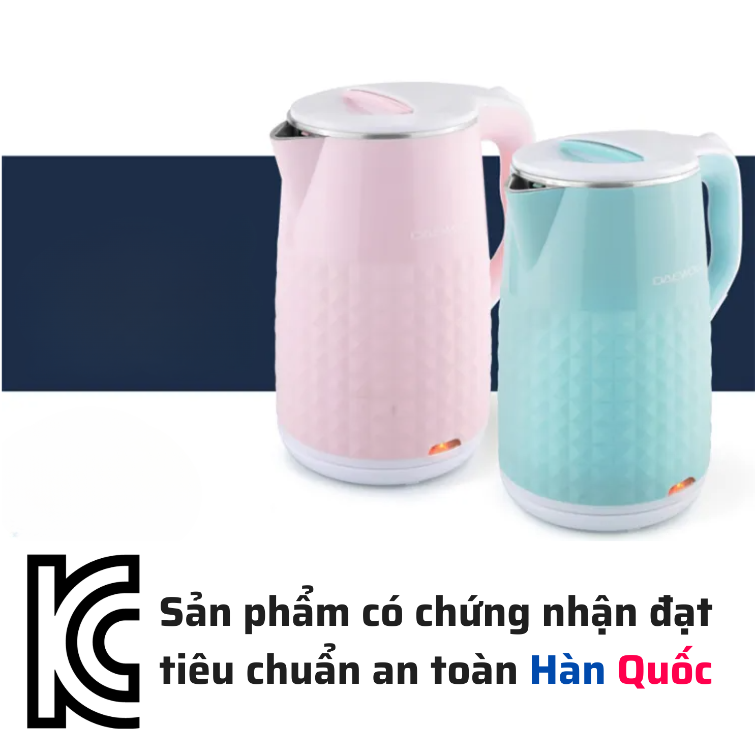 [Urbox] Ấm siêu tốc Daewoo DEK-MF180 (1.7L) công suất lớn 1500w nhanh sôi, bảo hành 12 tháng