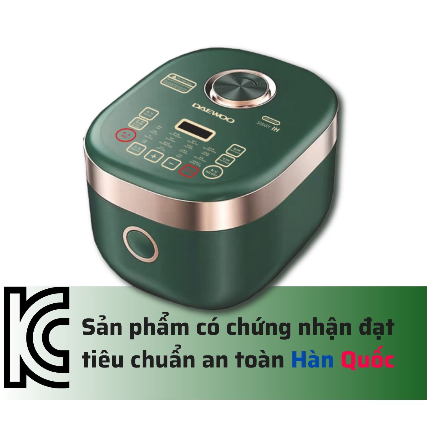 [Urbox] Nồi cơm điện cảm ứng cao tần đa chức năng 1.8L Daewoo lòng nồi cực dày, công suất 1200w với 16 chế độ nấu, bảo hành 12 tháng