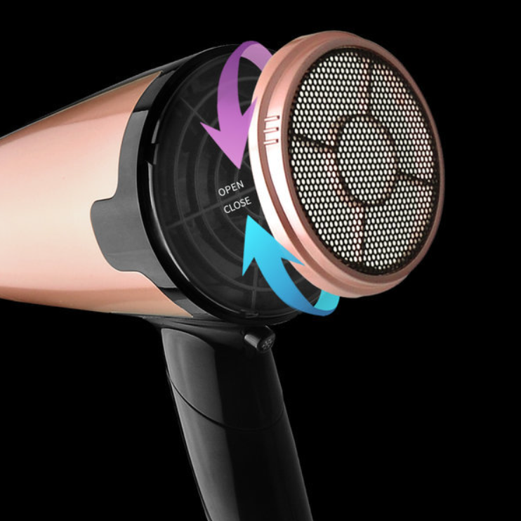 Máy sấy tóc Daewoo QL-5923 loại đại, công suất 1800W, sấy khô và lạnh, hạn chế tổn hại tóc, kèm 2 đầu sấy, bảo hành 12 tháng