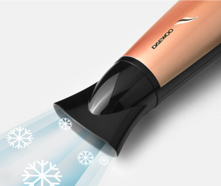 Máy sấy tóc Daewoo QL-5923 loại đại, công suất 1800W, sấy khô và lạnh, hạn chế tổn hại tóc, kèm 2 đầu sấy, bảo hành 12 tháng