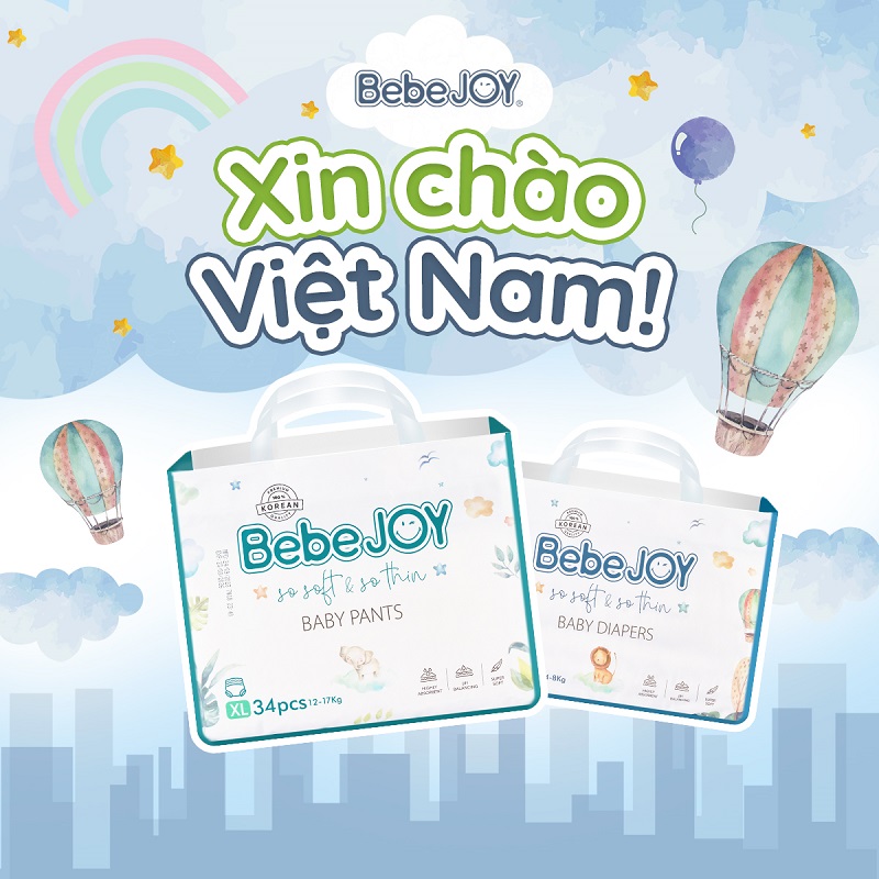 Thương hiệu bỉm an toàn dành riêng cho em bé Việt - BebeJOY chính thức ra mắt