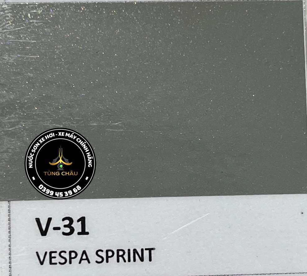 V-31 - Màu xám xi măng đậm Vespa Sprint