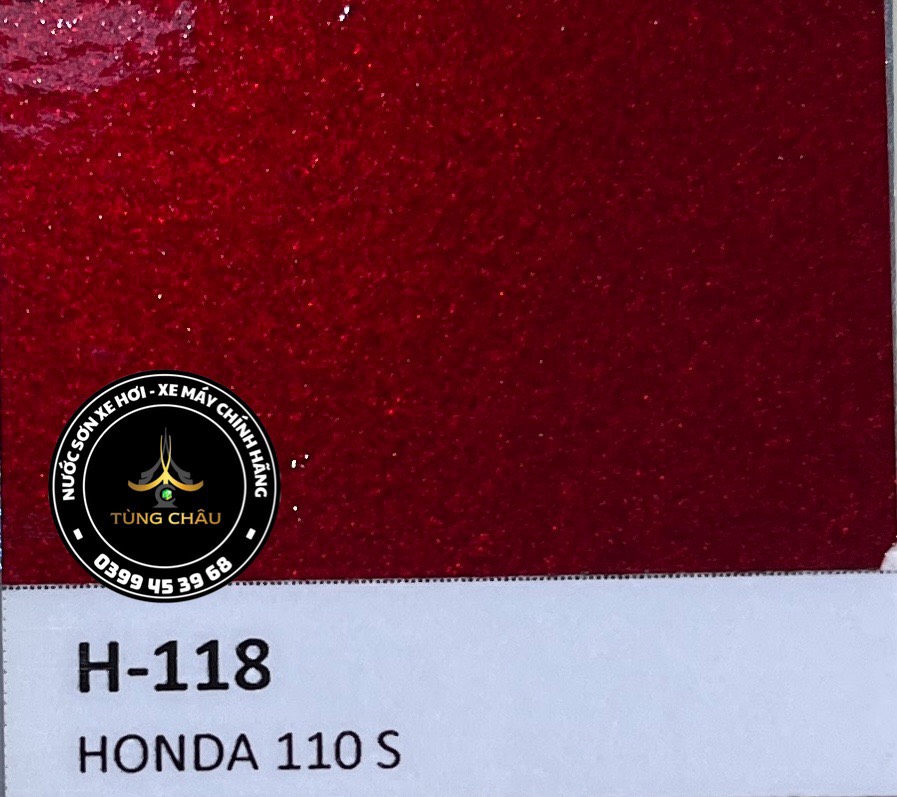 H-118 -  Màu đỏ Honda 110 S