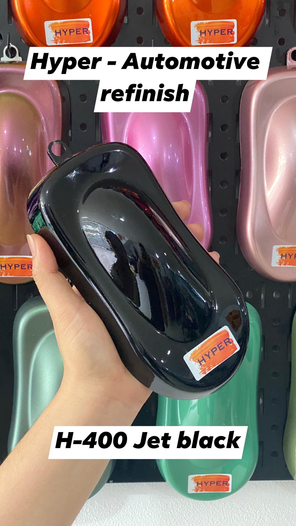 H-400-2K  Sơn đen 2K (1.25L) - 2K Black 4:1