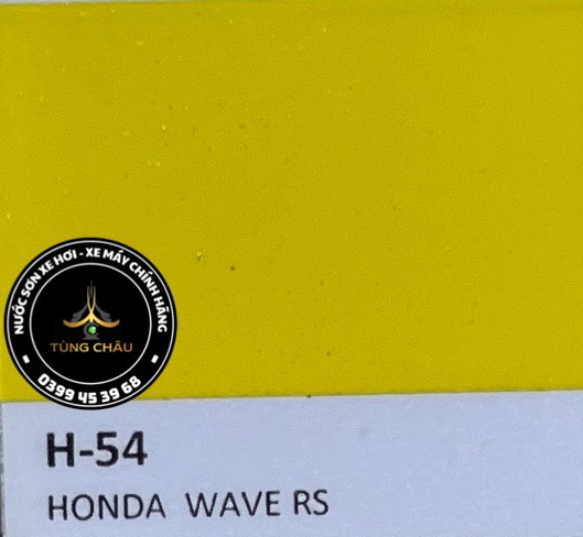 H-54 - Màu vàng chanh Honda Wave RS