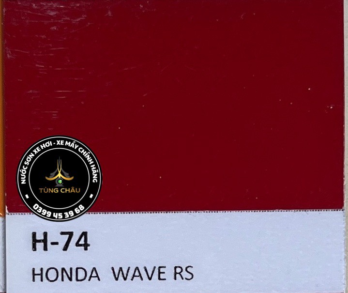 H-74 -  Màu đỏ ánh tím Honda Wave RS