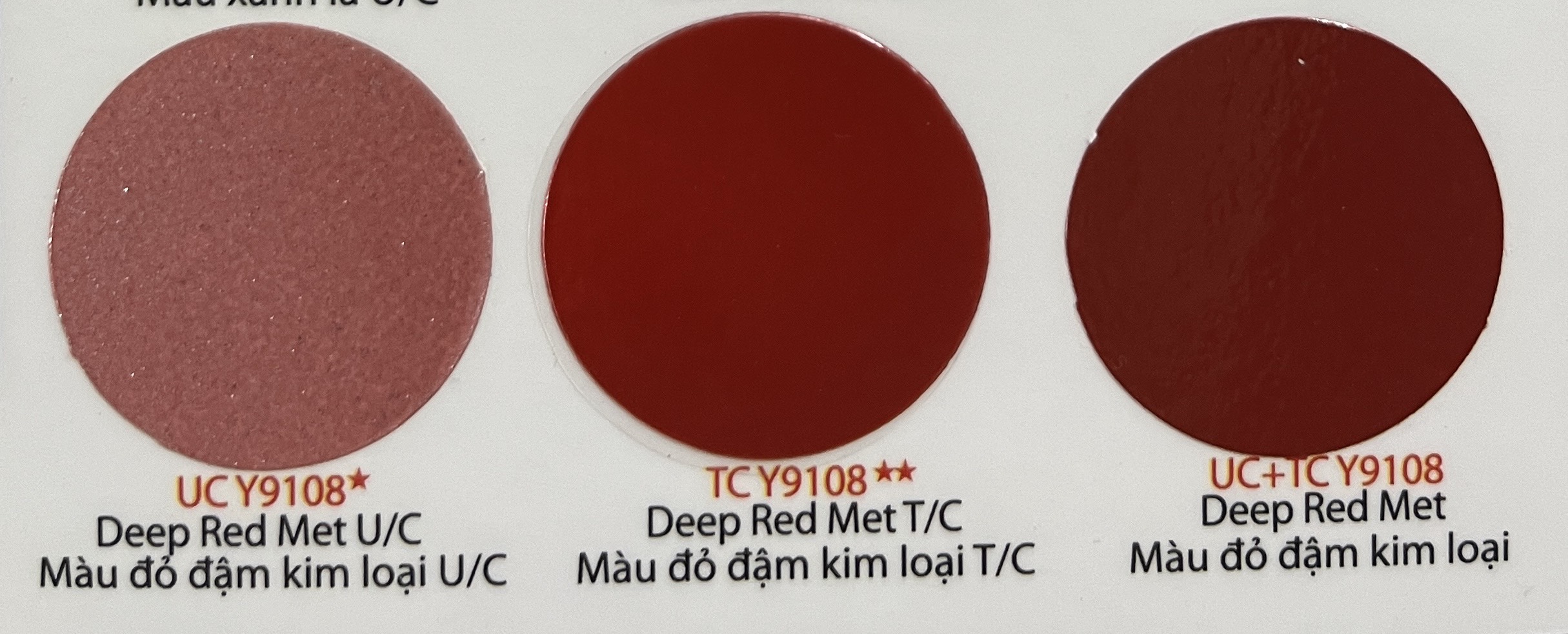 OR - SMR - Y9108** - Mau do dam kim loai TC