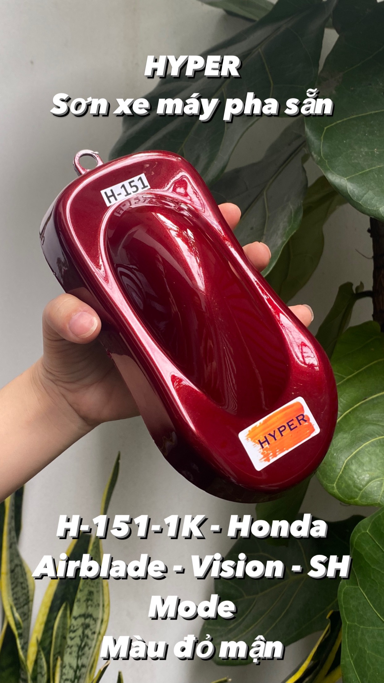 H_151 Đỏ đô camay (Honda Vision - SH Mode - AB)