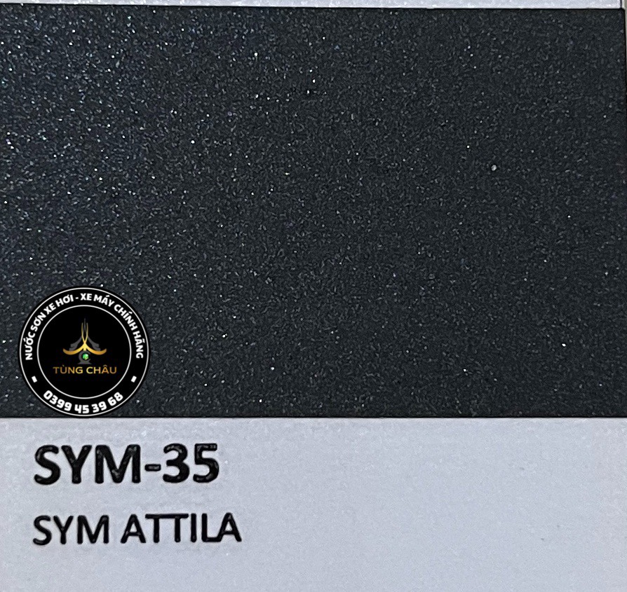 SYM-35 -  Màu đen mờ Sym Atila