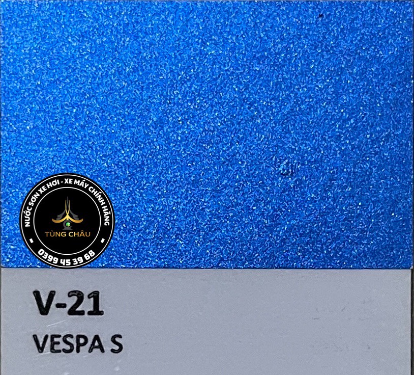 V-21 -  Màu xanh biển camay Vespa LX-S-LT