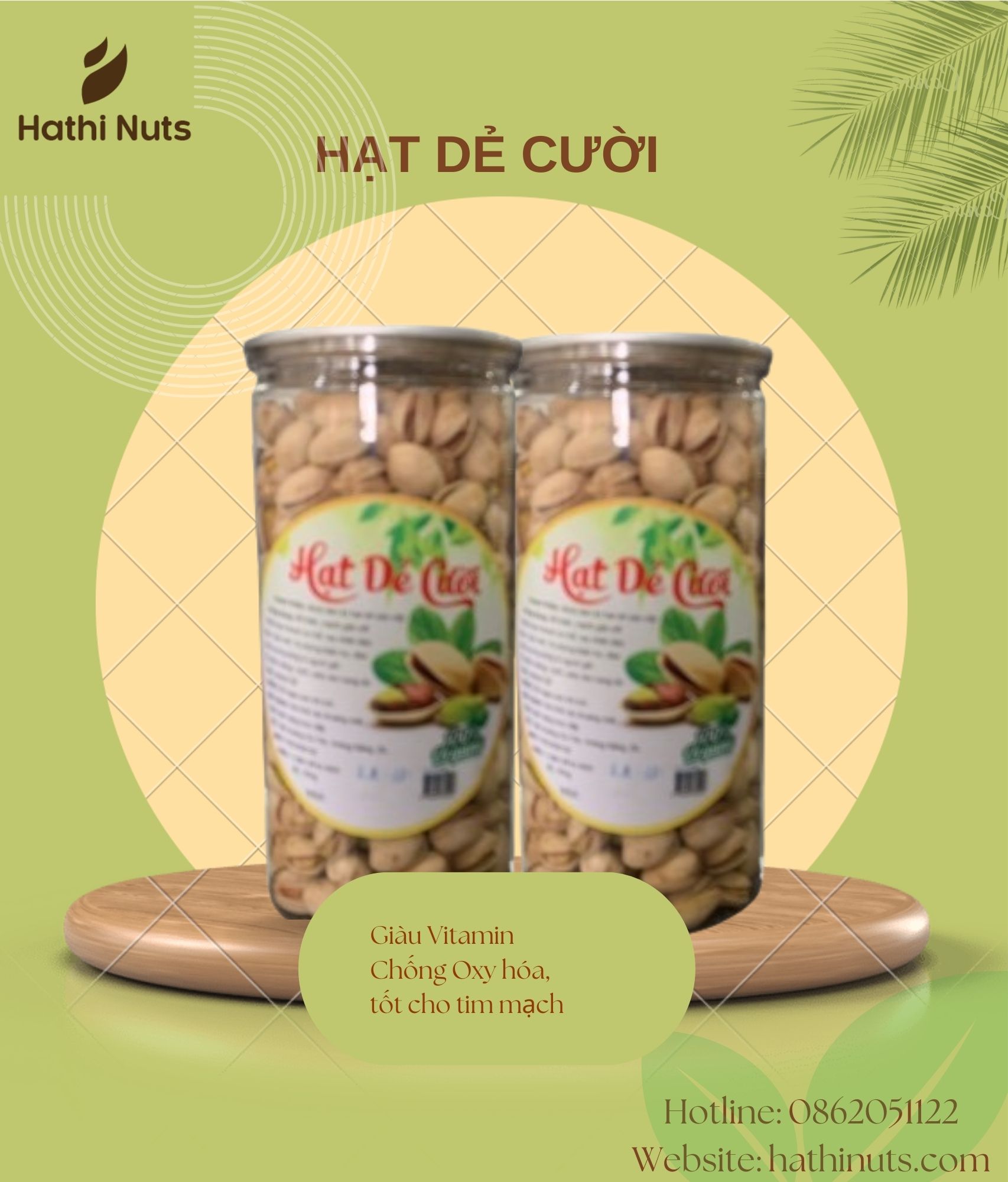Hạt dẻ cười Mỹ lon pét (500gram)