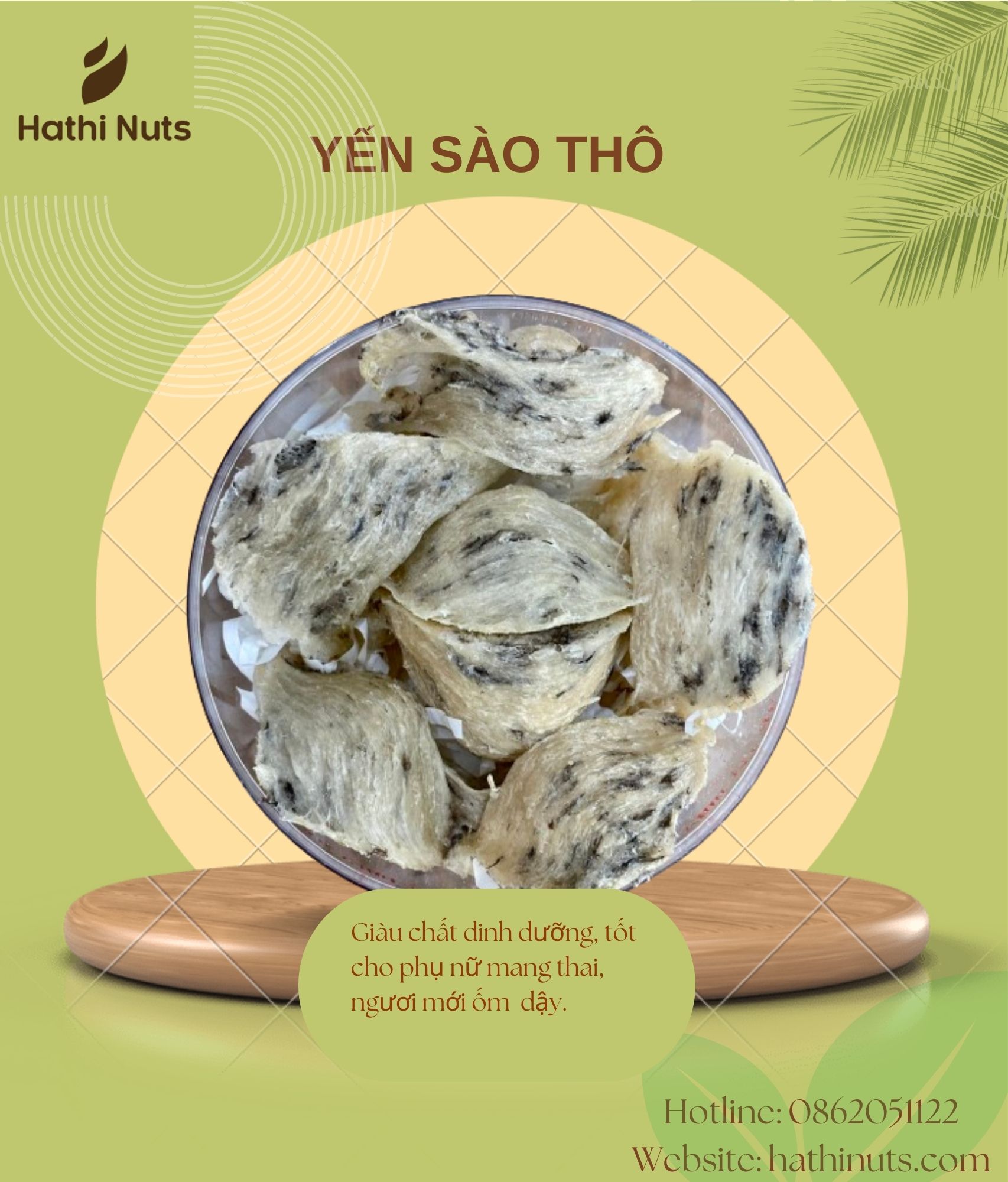 Yến sào thô nguyên chất (50gram)
