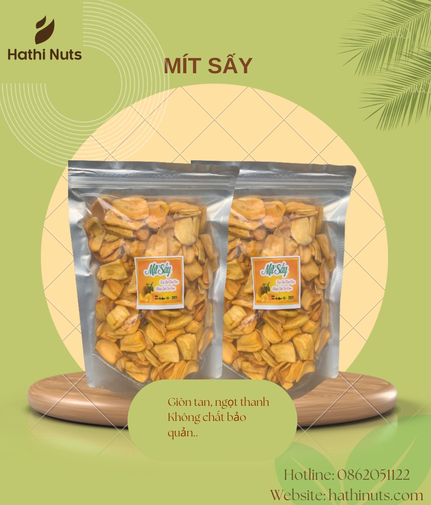 Mít thái sấy xuất khẩu(500gram)