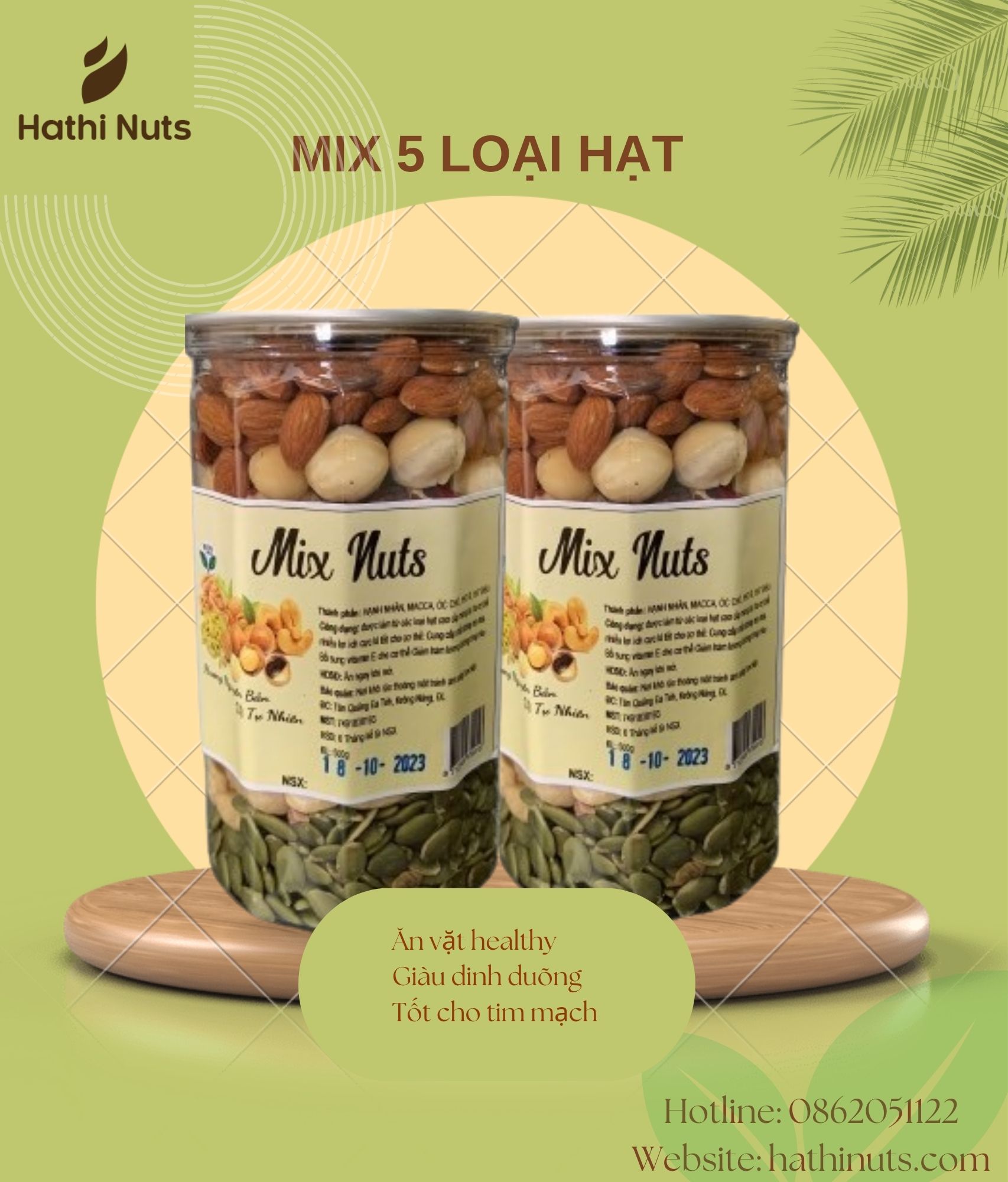Mix 5 loại hạt dinh dưỡng (500gram)