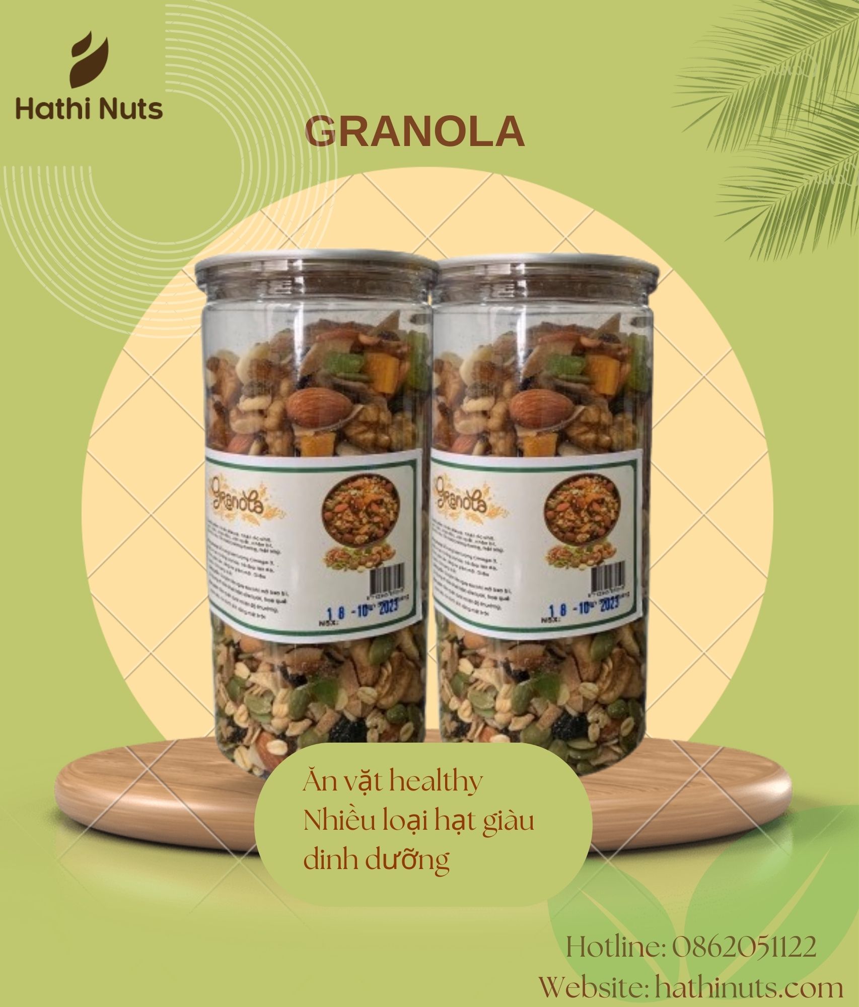 Granola 10% Yến Mạch (500gram)