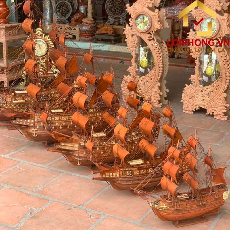 Thuyền gỗ trang trí - Yếu tố tạo nên giá trị thượng lưu