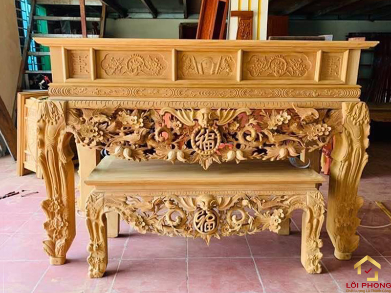 Bàn thờ gỗ mít