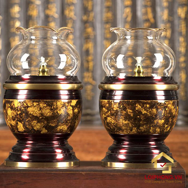 Đèn dầu thờ bằng đồng