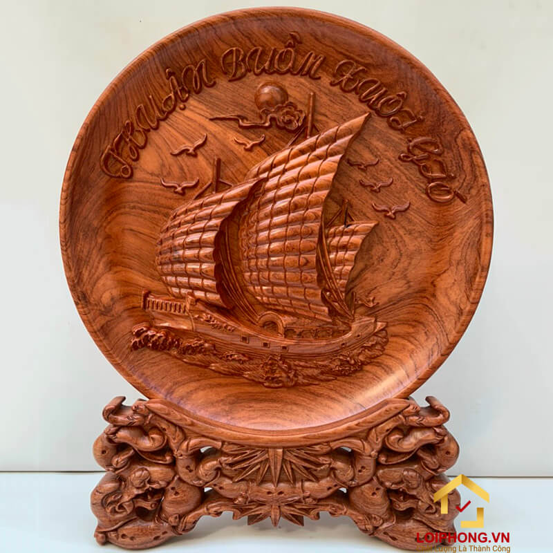 Đĩa gỗ trang trí đẹp