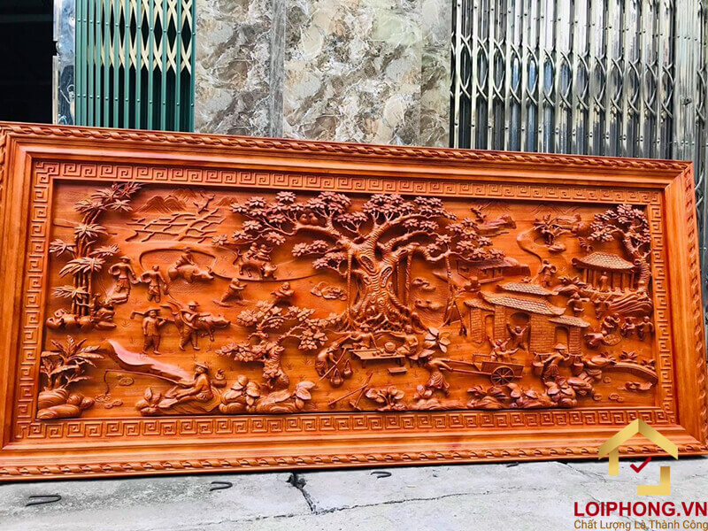 Tranh gỗ Đồng Quê