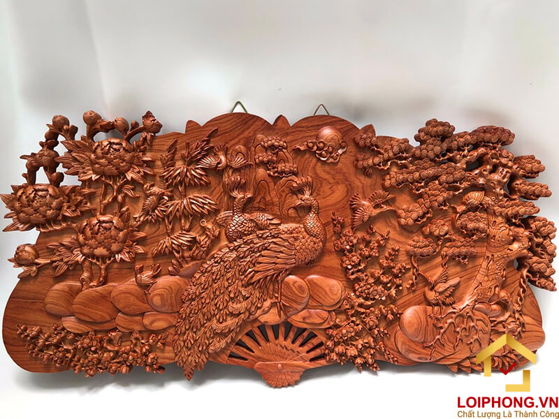 Tranh gỗ Phu Thê Viên Mãn