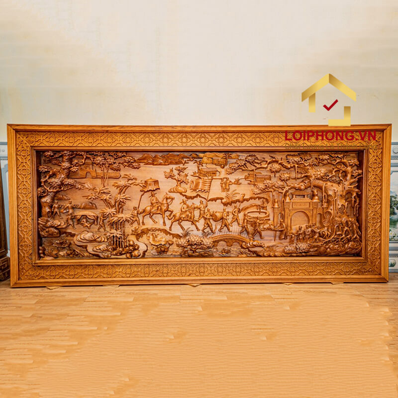 Tranh gỗ Vinh Quy Bái Tổ