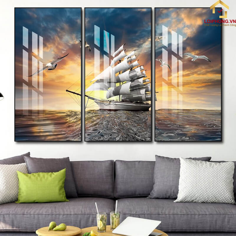 Tranh Thuận Buồm Xuôi Gió