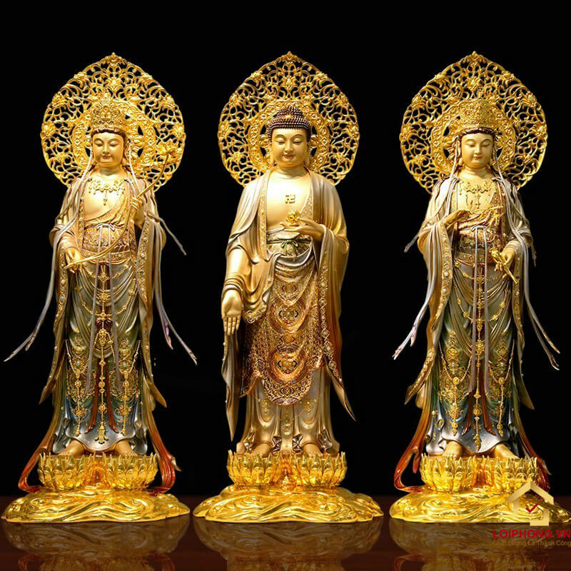 Tượng Phật Tây Phương Tam Thánh