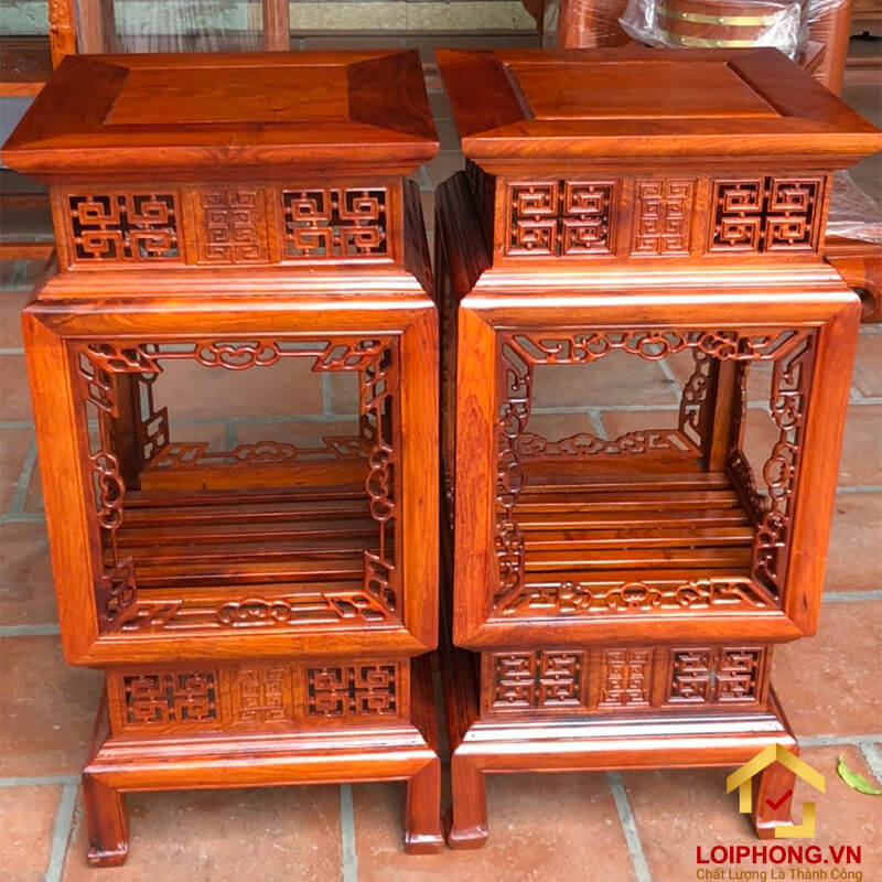 Đôn gỗ để tượng chân đèn