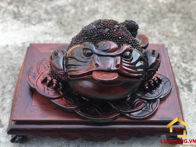 Đôn gỗ để tượng mini phong cách tối giản
