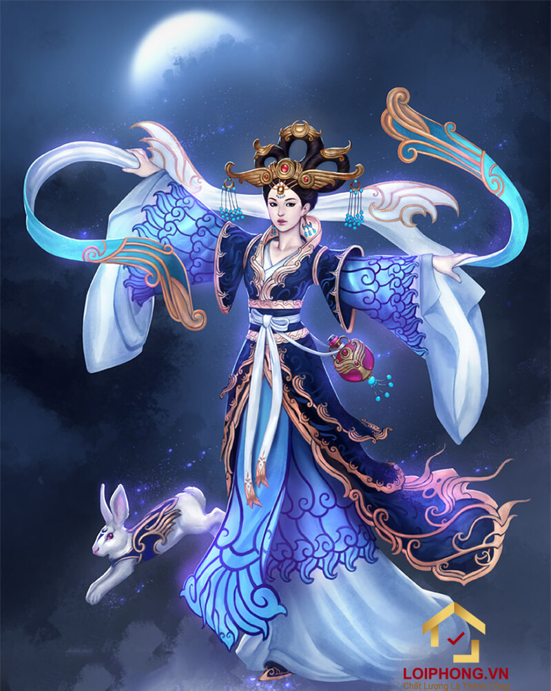 Hằng Nga được xem là một vị nữ thần Mặt Trăng trong thần thoại Trung Quốc