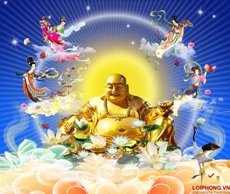 Hình ảnh Phật Di Lặc cùng tài lộc hoan hỉ 10