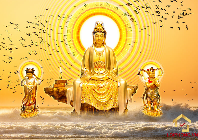 Hình ảnh Phật Quan Âm treo Phòng thờ