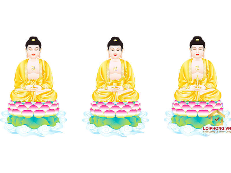 Hình ảnh Tam Thế Phật đẹp số 04