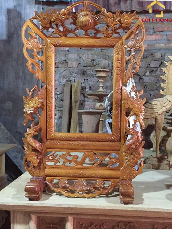 Khung ảnh thờ gỗ cao cấp 20x30cm.