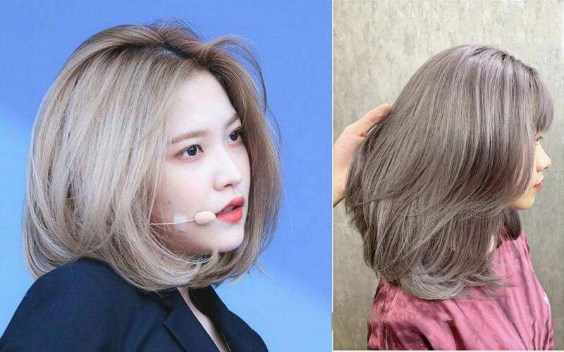 Nhuộm màu nâu khói giúp tóc bồng bềnh hơn