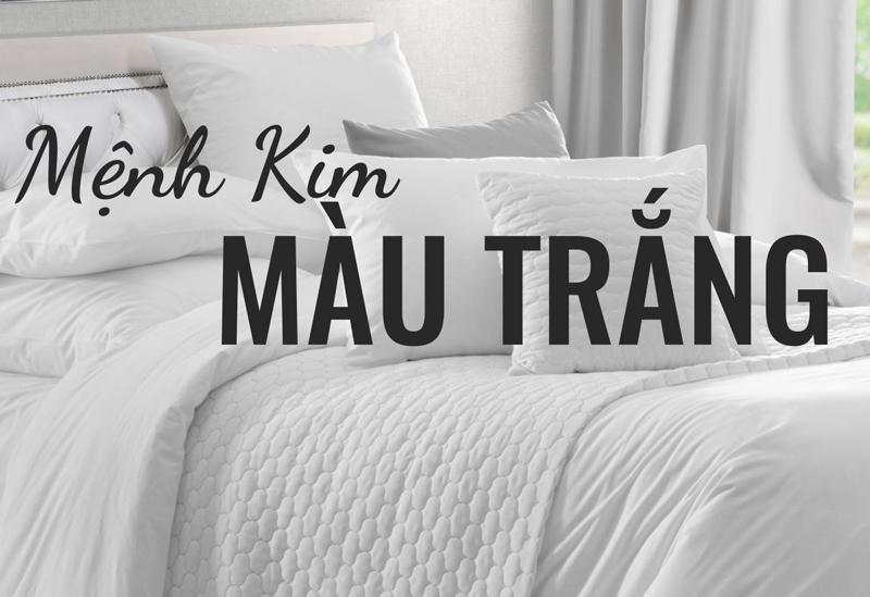 Màu trắng là màu sắc thuộc mệnh Kim