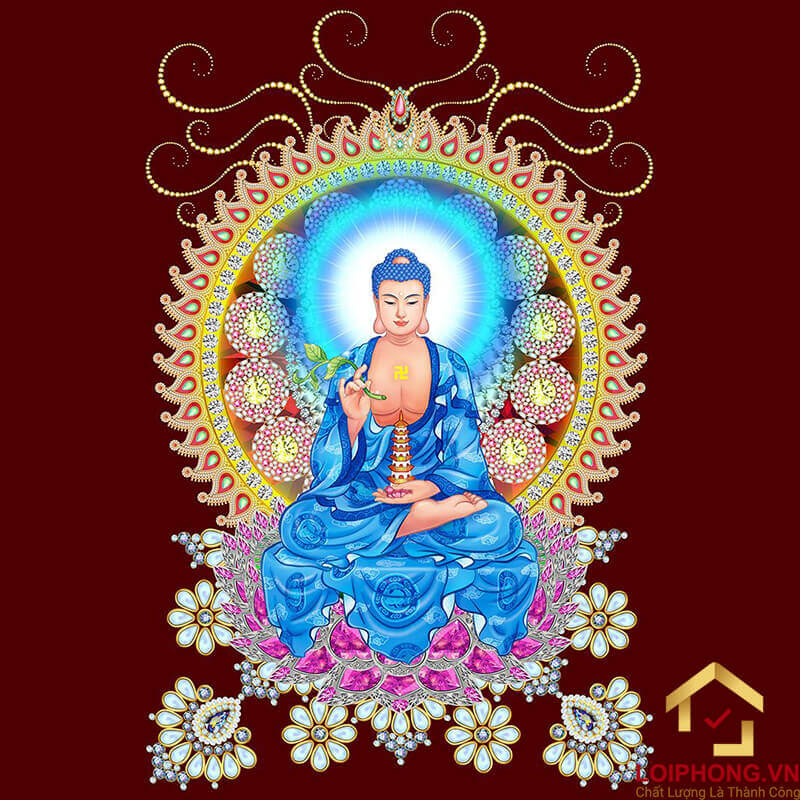 Tranh Phật Dược Sư đẹp mẫu số 01